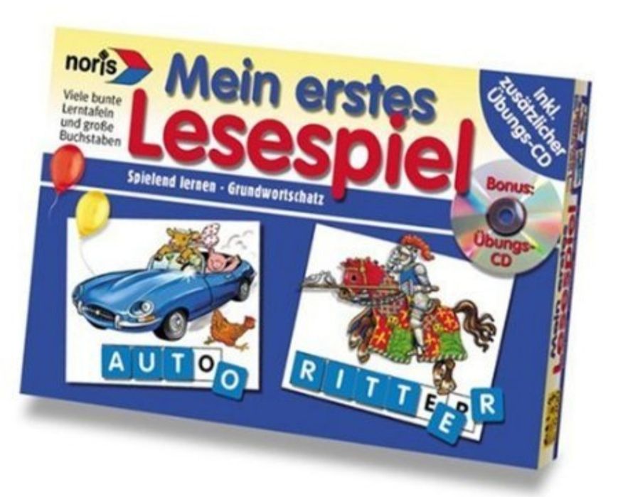 Гра для вивчення німецької мови Deutsch Mein erstes Lesespiel + CD