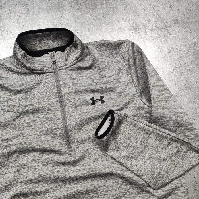 MĘSKA Bluza Thermal PREMIUM Suwak Siłownia Under Armour Logo Active