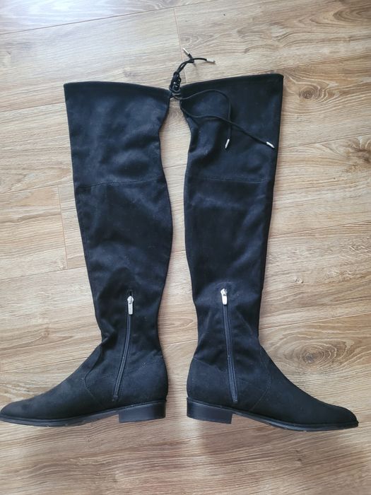 Długie kozaki za kolano muszkieterki  j NOWE plus nowa torebka nine we