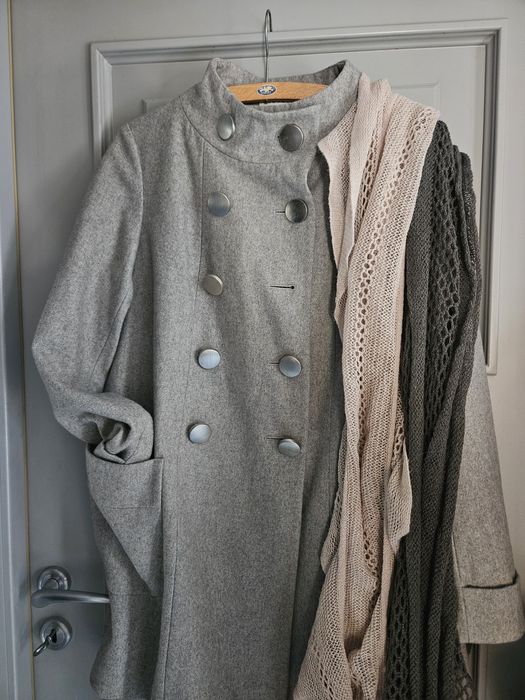 Kapitalny płaszczyk minimalizm merino w stylu Cos r M/38 + gratis
