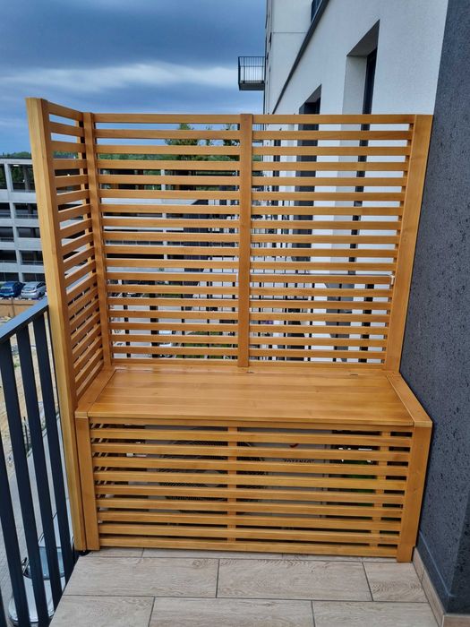 Nowoczesna pergola kratka taras balkon drabinka