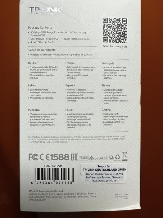 TP link extensor de Wi-Fi423053043036344325