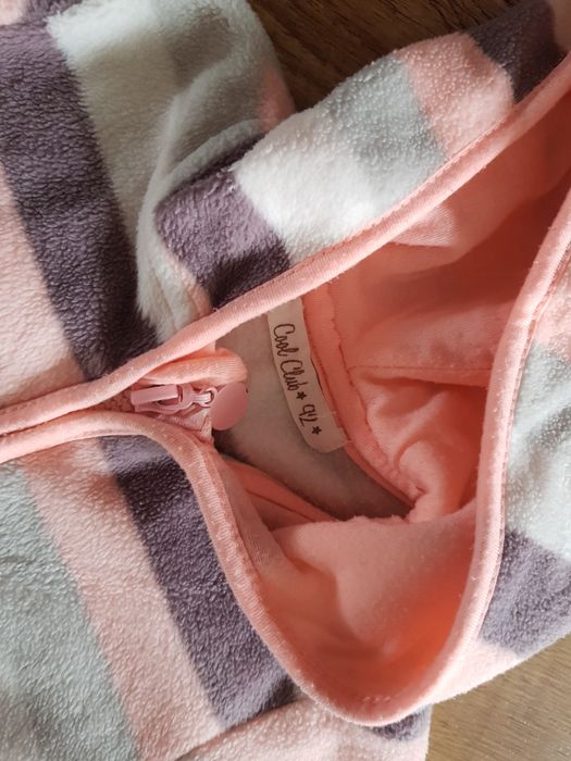 polar bluza na zamek kaptur rozm 92  tęczowy cool club w paski pastela