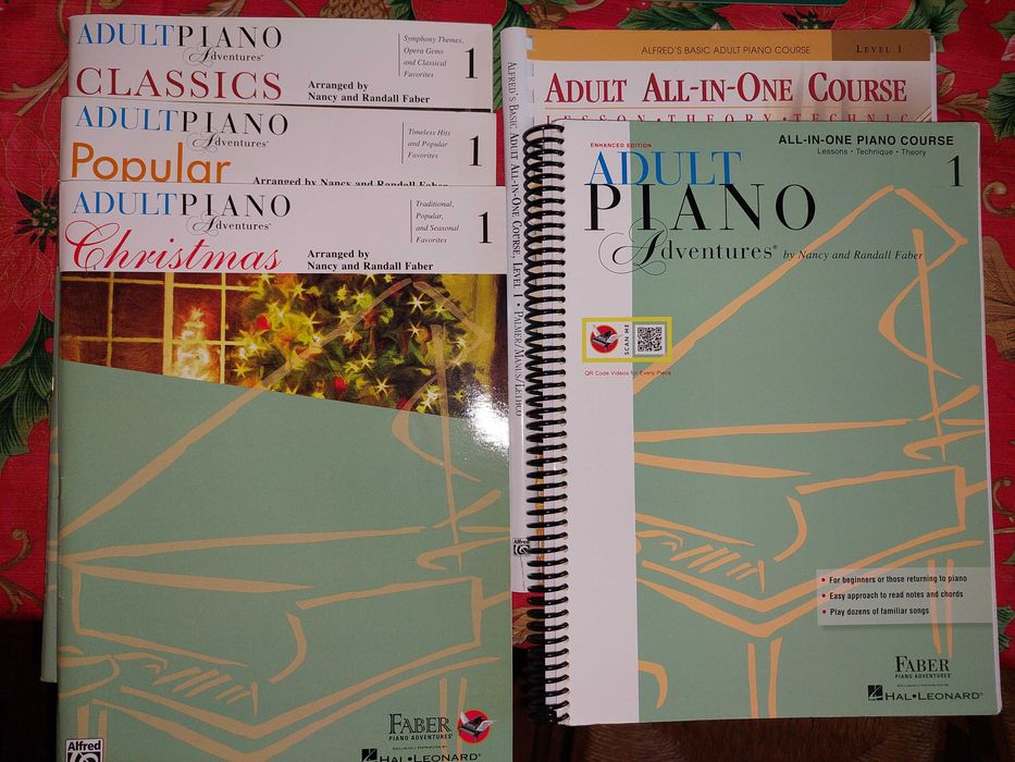 Vários livros de piano