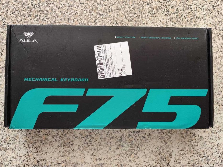 Teclado Mecânico Aula F75 (Wireless) – Na Caixa Original (Como Novo)