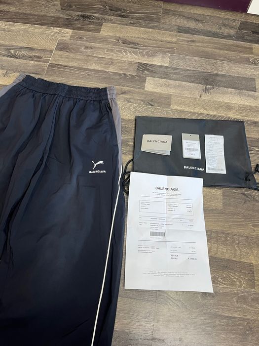 Штани balenciaga x puma athletic pants in black баленсіага брюки
