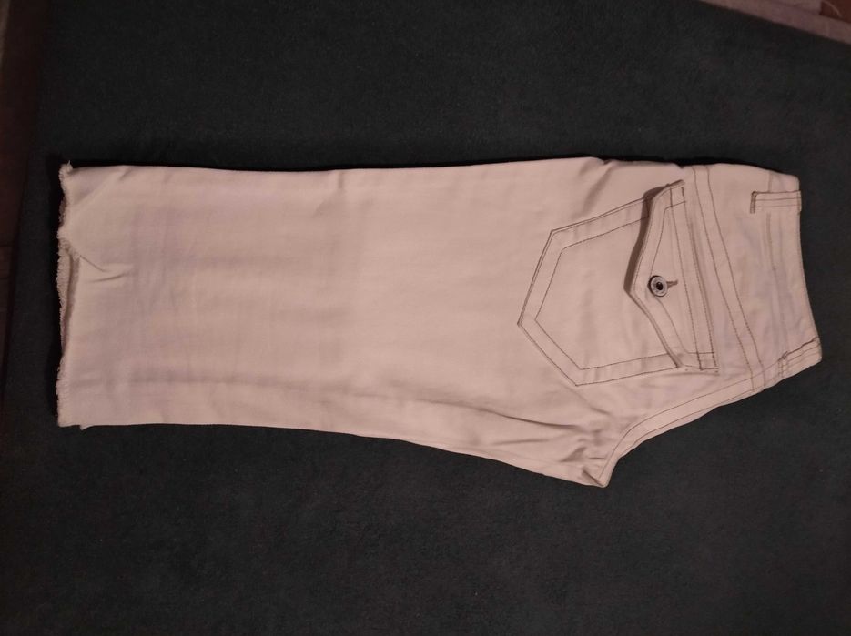 Białe dżinsowe rybaczki Deep jeans 28