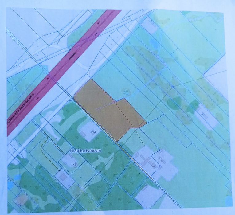 Działka Inwestycyjno-budowlana Dobryszyce Ruda przy DK1