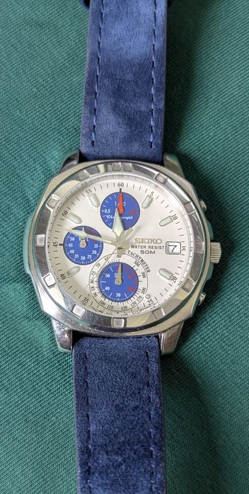 Продам оригинальные японские наручныЧасы Seiko Chronograph 50M (модель V657-9010 [R1]).