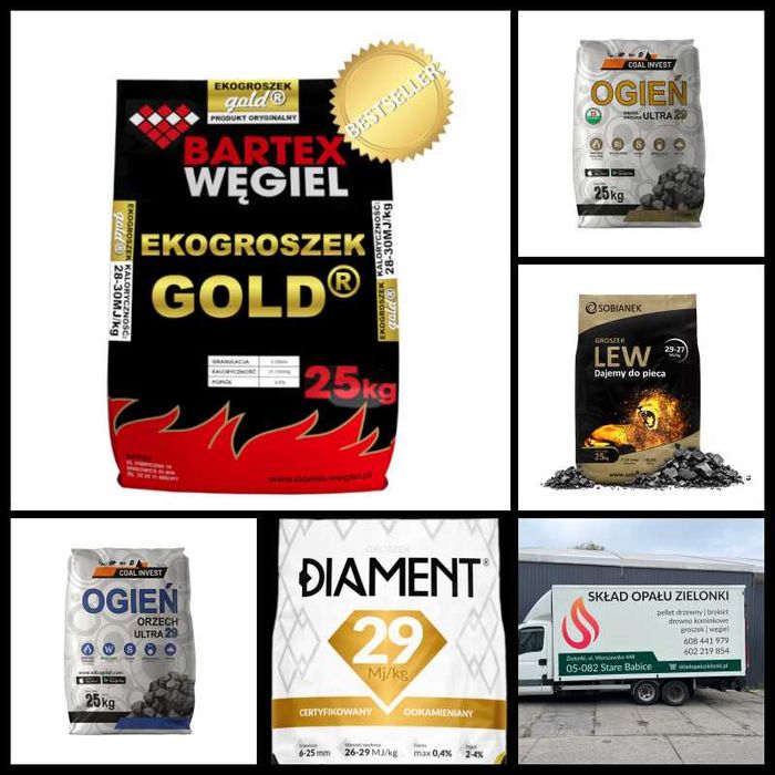 Groszek węgiel orzech Ogień LEW Bartex jakość premium