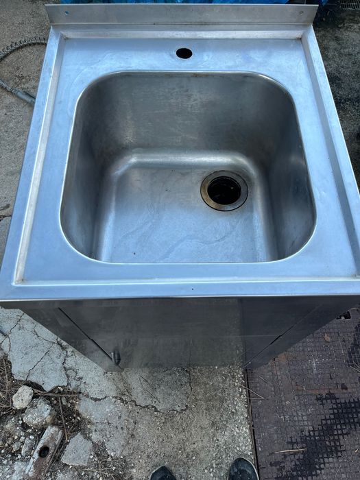 Armário lavatório inox rectangular vertical - 90cm x 53,5cm x 57cm