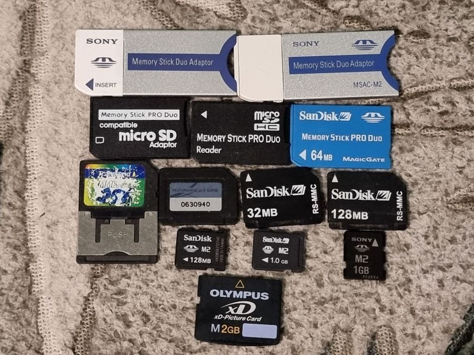 Карты памяти SD и Ко, от 32 мб до 128 гб