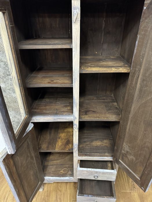 Szafa kolonialna, szafka, komoda, lite drewno, bielona!