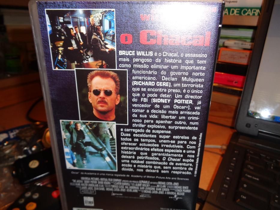 Filme VHS O Chacal Filme Antigo