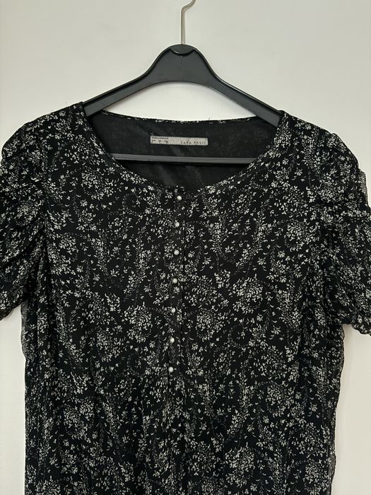 Czarna krótka sukienka Zara L