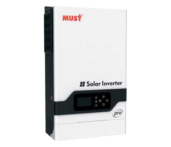 Гібридний інвертор MUST PV18-5248PRO, 5200W, 48V, струм заряду 1-80A