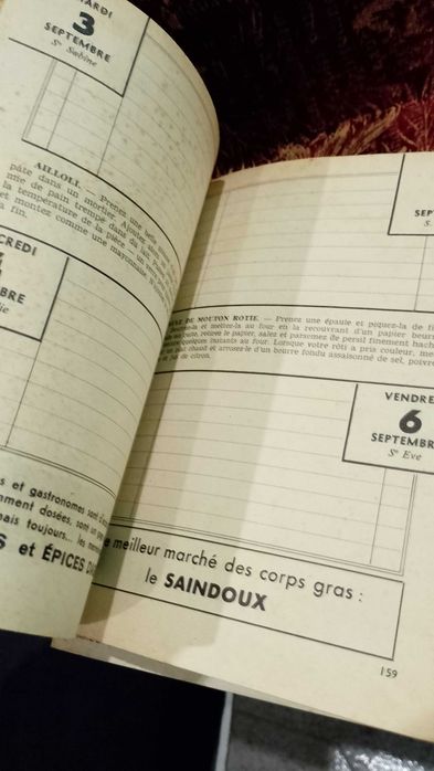 Agenda 1963/72 De la Boucherie Française 2 Unidades
