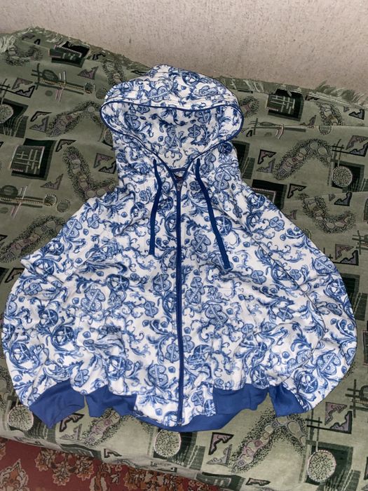 Raw blue zip кофта sk8 y2k rap