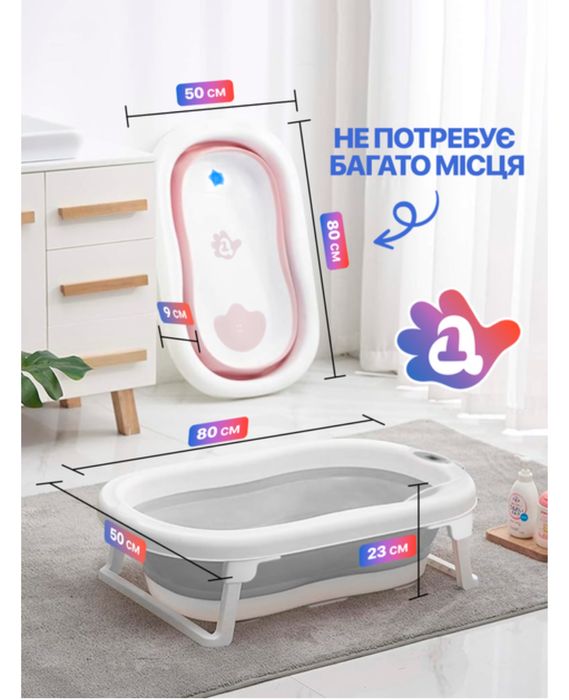 Продам складну ванночку для купання