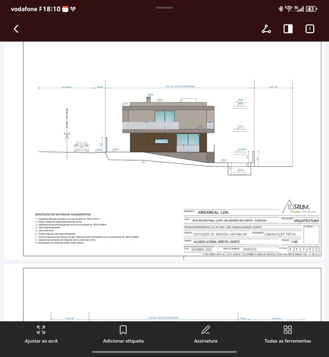 Terreno urbano projeto aprovado moradia   ,Caparide são domingos  rana