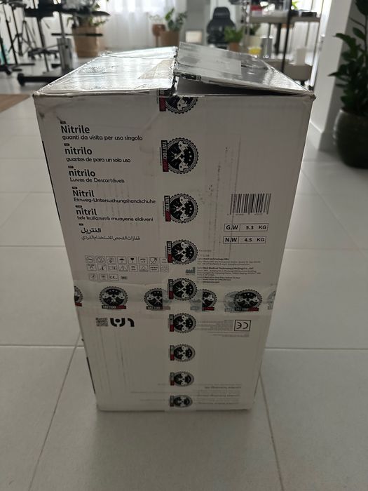 20x100 Luvas Látex para tatuar Pretas XL