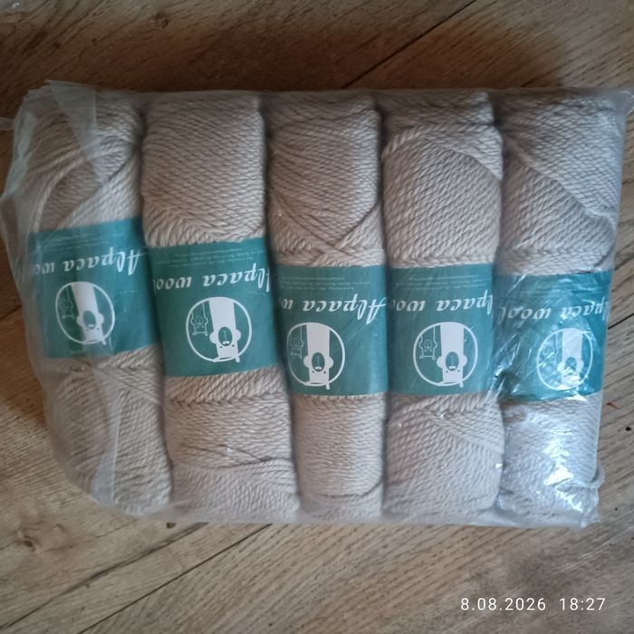 Włóczka alpaca wool zestaw 5 szt x 100g