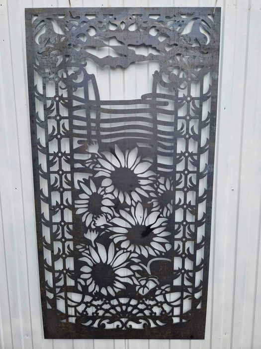 Лазерная резка металла Декоратиные металлические вставки Ворота Забор