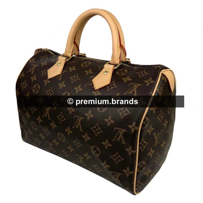 Torebka Louis Vuitton Speedy 30 canvas monogram/skóra naturalna