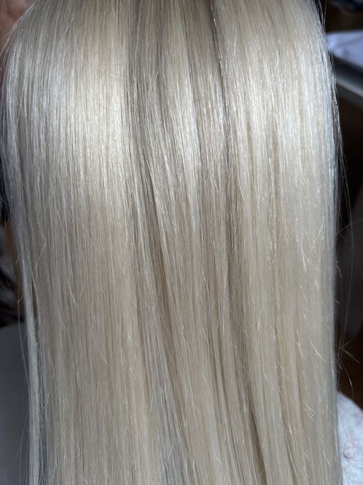 Wlisy naturalne clip in 7 tasm cieply jasny blond