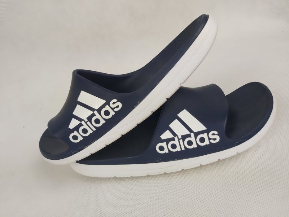 Klapki ADIDAS granatowe uk10 eu 44 1/2