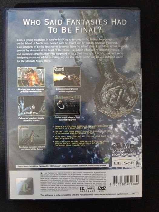 Jogo para Ps2 "Eternal Ring" Como Novo