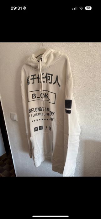 Camisola com capuz XL homem