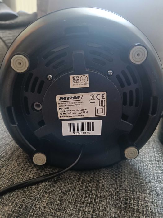 Blender kielichowy MPM (Sportowy) + 2 bidony w komplecie