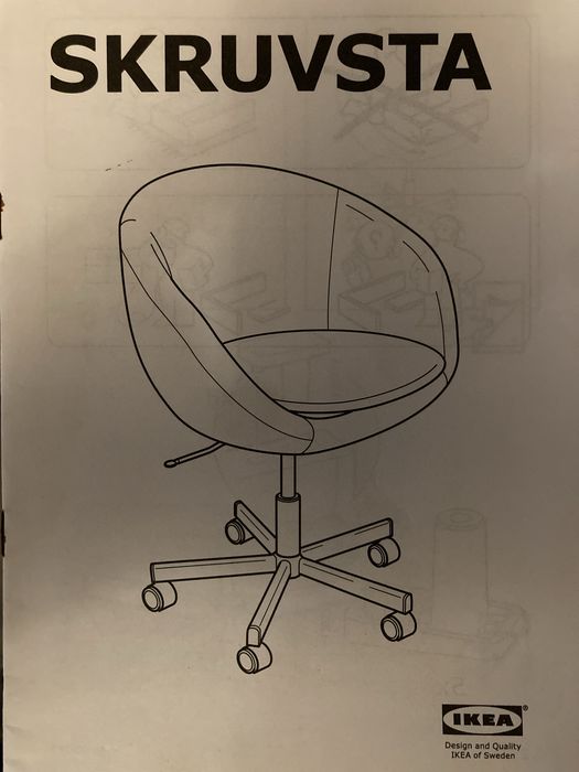 Cadeira Ikea Skruvsta cinzenta