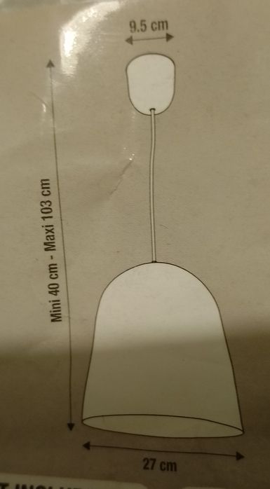 Lampa wisząca-biała
