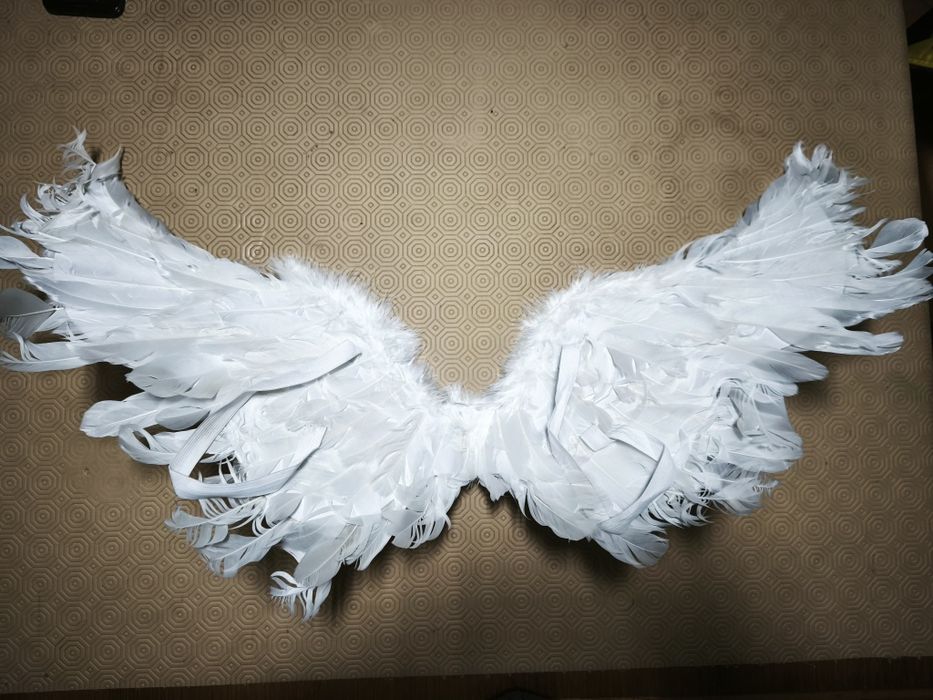 Asas anjo para criança com led