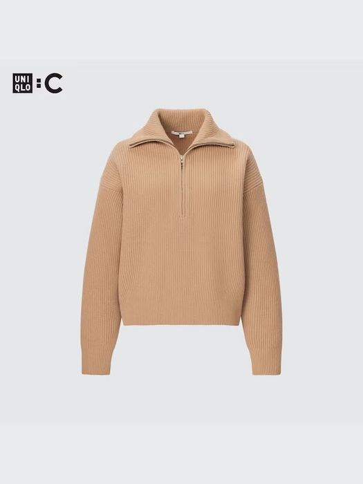 Светр на молнії Uniqlo Half-zip wool