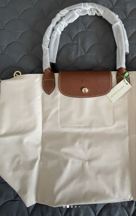 Mala Longchamp cor creme