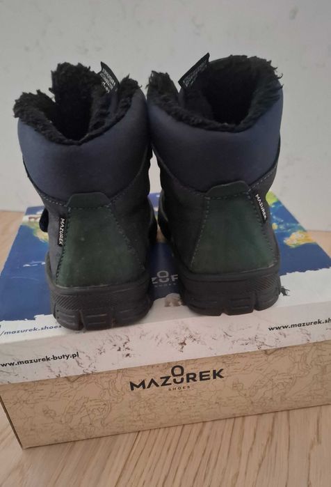 Mazurek skórzane trzewiki zimowe buty r. 27
