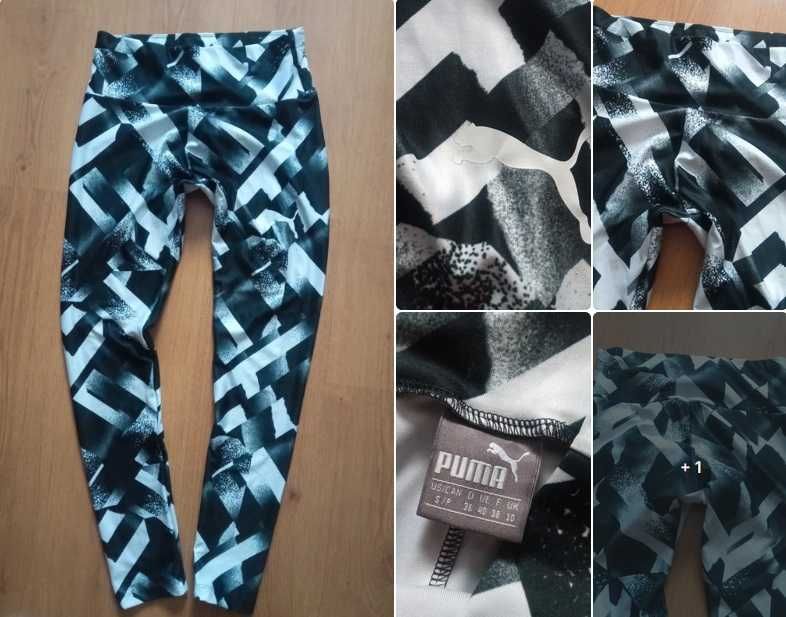 Puma damskie getry do biegania sport rower turystyka S/P UK 10 size 36