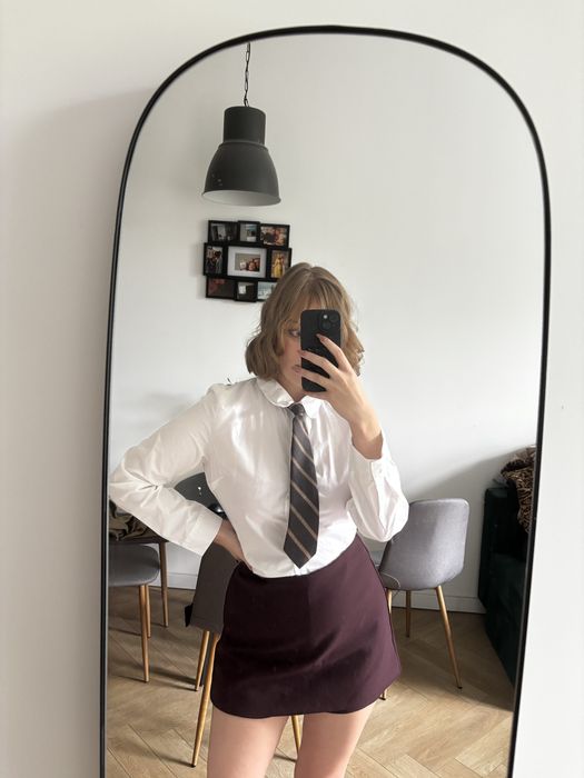 Krawat w paski elegancki 90s 00s unisex