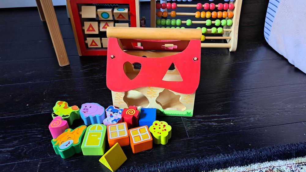 drewniane zabawki edukacyjne