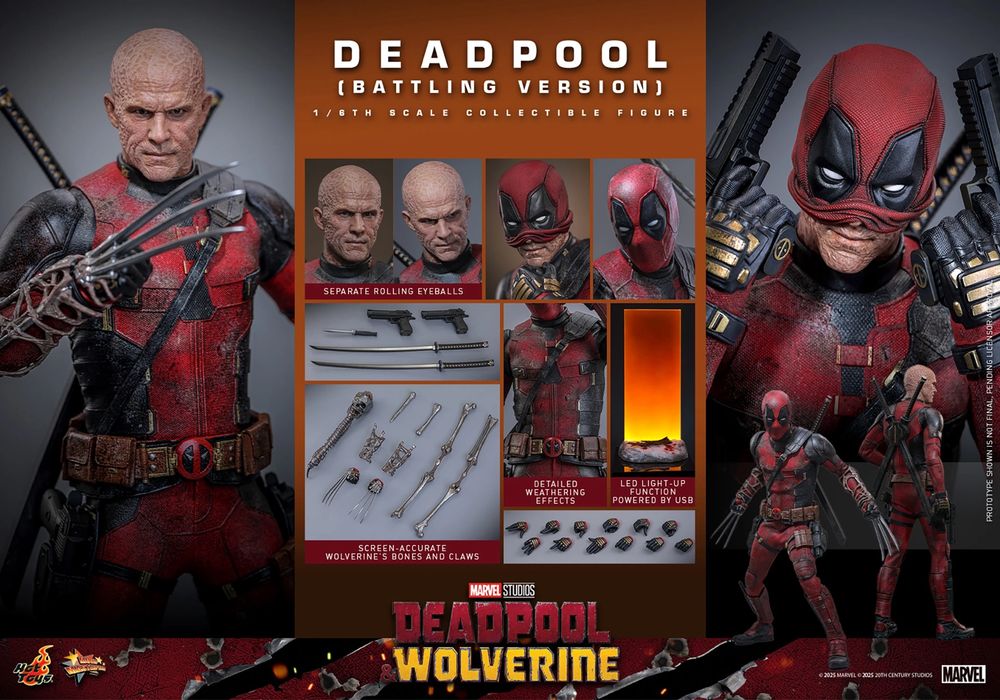 Фігурка Hot Toys 1/6 MMS 782 - Deadpool & Wolverine: Deadpool