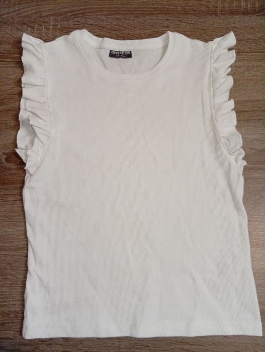 Biała koszulka, bluzka bluzeczka r.170