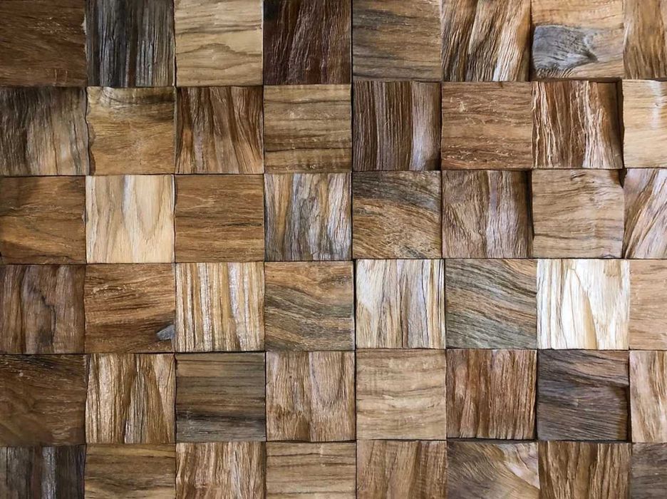 Дерев'яні панели ПАННО Деревянные 3Д Планки ДУБ Декор