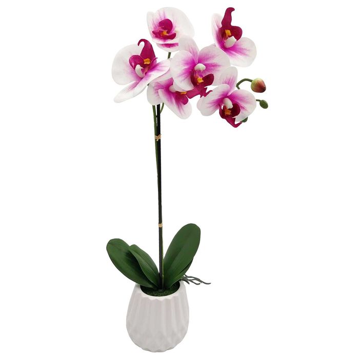 Storczyk w doniczce orchidea 50cm sztuczny storczyk biały róż wysoki