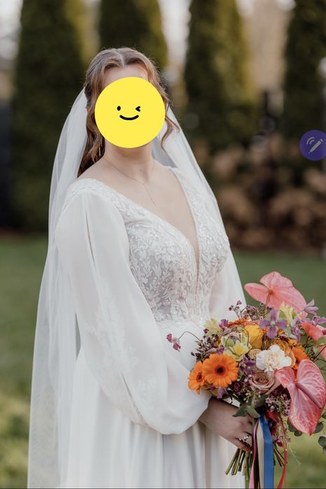 Suknia ślubna, rozmiar 40/L