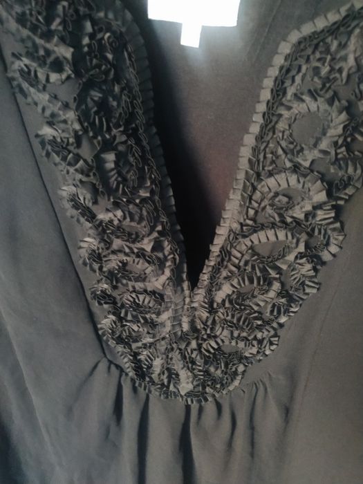 Piękna czarna bluzka John Rocha 40 L