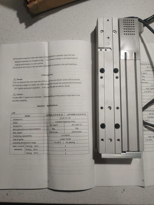 Линейный привод(актуатор) SMC  LXFH5BD-100S