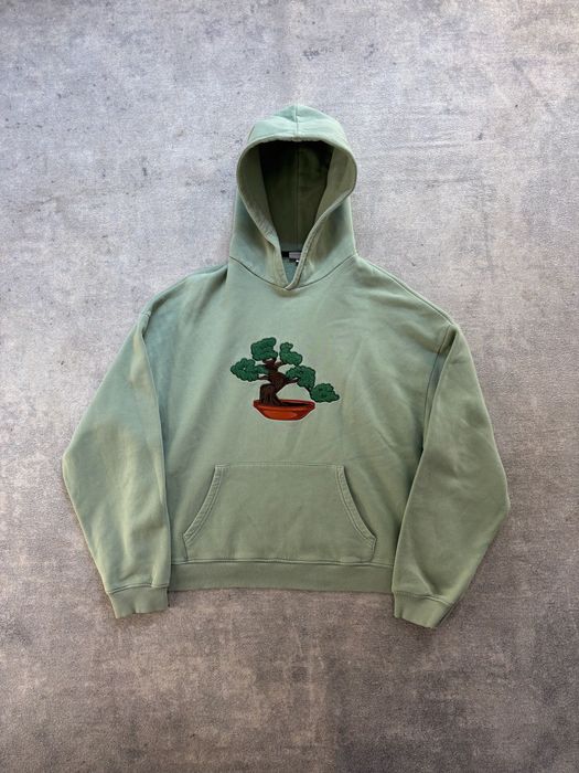 Relab Bonsai Tree Boxy Hoodie Sage Green Size M Unisex
